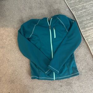 NWOT Spyder Teal Full-Zip Jacket M